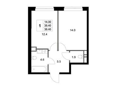 Планировки однокомнатные в ЖК «Легенда Марусино»