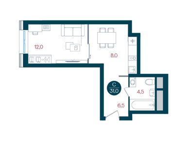 Студия 31.00 кв.м, ЖК «Русич Кантемировский», 12 047 571 руб.