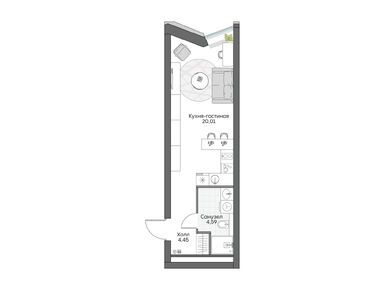 Студия 28.31 кв.м, Insider (Инсайдер), 17 170 157 руб.
