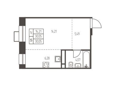 Студия 30.10 кв.м, ЖК «Новая Ивантеевка», 4 972 974 руб.