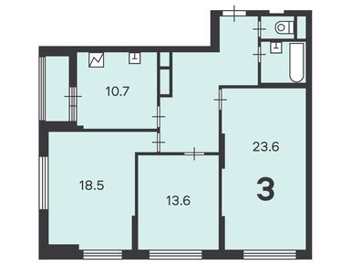 3-комнатная 85.00 кв.м, Жилой дом «Люблинская ул., д. 80, к. 7», 21 780 559 руб.