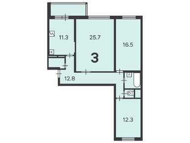 3-комнатная 85.00 кв.м, Жилой дом «Фрезер ш., д. 7/2», 24 182 500 руб.