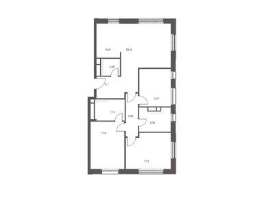 Планировки четырехкомнатные в ЖК «Русские Сезоны»