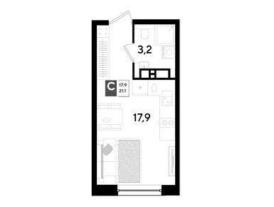 Студия 21.10 кв.м, ЖК DOGMA PARK (Догма Парк), 4 745 390 руб.