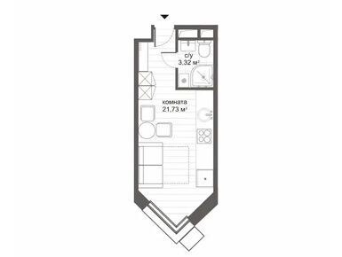 Студия 25.05 кв.м, «CitiMix Новокосино» (СитиМикс Новокосино), 6 688 350 руб.