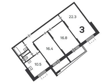 3-комнатная 82.90 кв.м, Жилой дом «Варшавское ш., д. 139», 23 792 300 руб.
