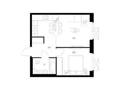 Планировки однокомнатные в Люблинский парк