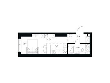Планировки студии в ЖК NEXUS by Akvilon (Нексус от Аквилон)