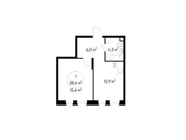 Планировки однокомнатные в Город-парк «Первый Московский»