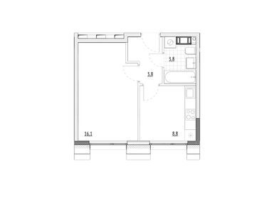 Планировки 1-к. апартаменты в МФК Wellbe (Велби)