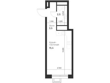 Студия 21.80 кв.м, ЖК Foreville (Форевилль), 8 492 760 руб.