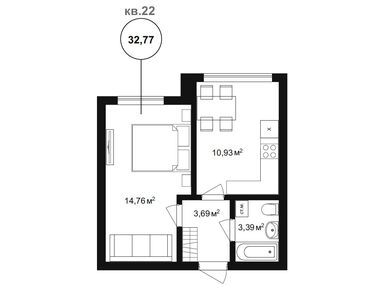 Планировки однокомнатные в ЖК «Бакеево-Парк»