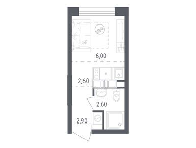 Студия 14.10 кв.м, ЖК «Ольховый Квартал», 10 891 854 руб.