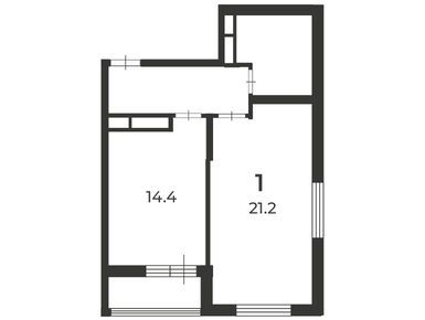 1-комнатная 48.90 кв.м, Жилой дом «Фестивальная ул., д. 15, к. 2», 30 335 025 руб.
