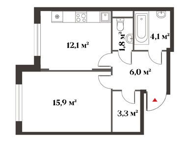 Планировки однокомнатные в Миниполис «Восемь Кленов»