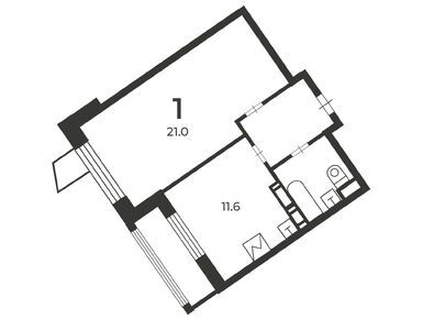 1-комнатная 41.70 кв.м, Жилой дом «Родниковая ул., д. 5А», 15 794 546 руб.