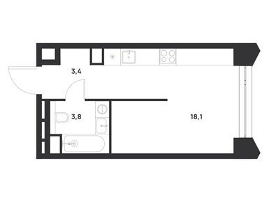 Студия 25.30 кв.м, ЖК Voice Towers (Войс Тауэрс), 14 332 450 руб.