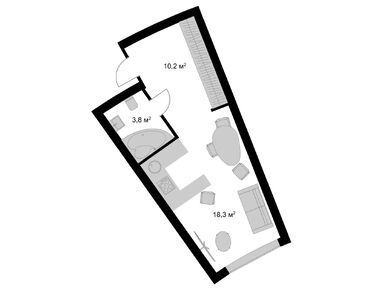 Планировки студии в ЖК «Мытищи-Сити»