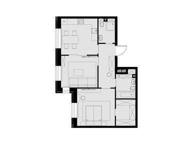 2-комнатная 59.70 кв.м, ЖК «Театральный квартал», 38 267 700 руб.