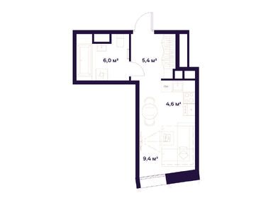 Планировки студии в Квартал здоровой жизни «СОЮЗ»