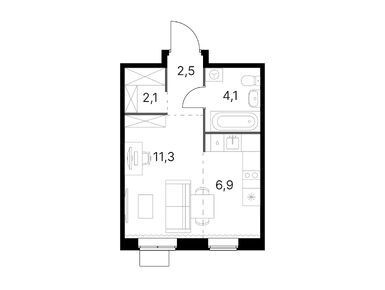 Студия 26.90 кв.м, ЖК «1-й Ясеневский» (Первый Ясеневский), 13 124 510 руб.