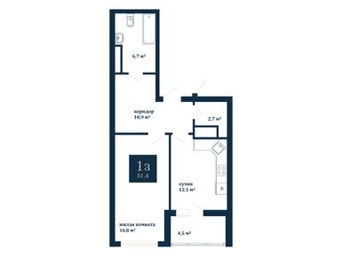 Планировки однокомнатные в мкр. «Донской» (Коломна)
