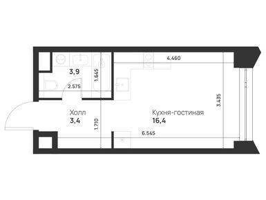 Студия 23.70 кв.м, ЖК Voice Towers (Войс Тауэрс), 13 718 982 руб.