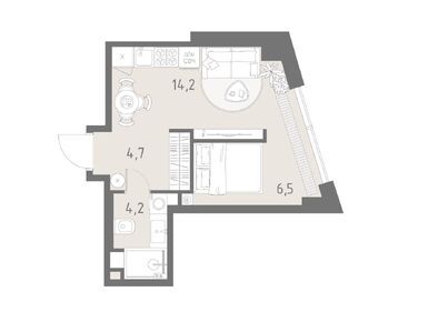 Планировки однокомнатные в ЖК «Родина Парк»