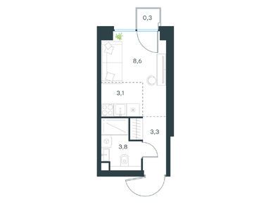 Студия 19.10 кв.м, Level Звенигородская, 17 334 469 руб.