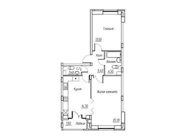 Планировки двухкомнатные в ЖК «Ангелово-Резиденц»