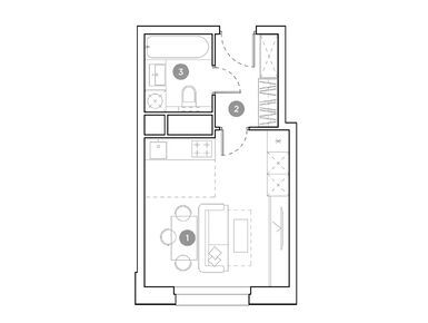 Студия 24.80 кв.м, ЖК «Гоголь Парк», 8 134 400 руб.