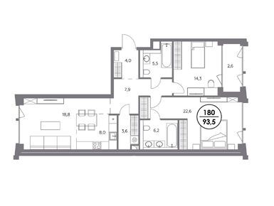 Планировки двухкомнатные в ЖК «Монблан»