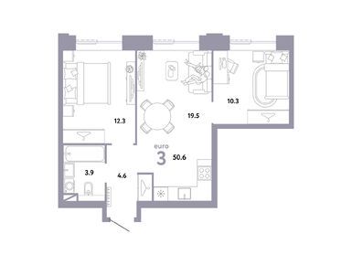 Планировки трехкомнатные в ЖК «Страна. Заречная»