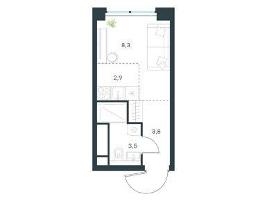 Студия 18.50 кв.м, Level Звенигородская, 17 116 991 руб.