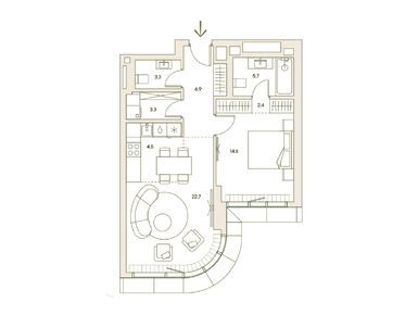 Планировки двухкомнатные в Springs (Спрингс)