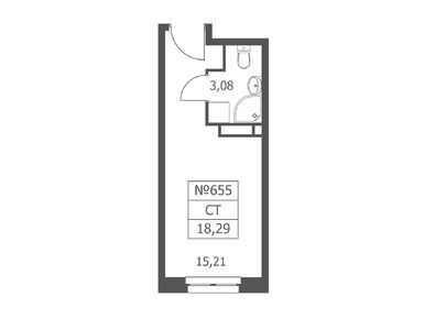 Планировки студии-апартаменты в «Волковская 67»