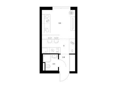 Планировки студии в Ильинские луга