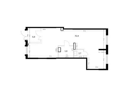 Помещение свободного назначения, 85.70 м<sup>2</sup>