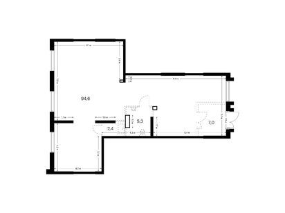 Помещение свободного назначения, 109.30 м<sup>2</sup>