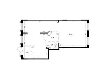 Помещение свободного назначения, 104.10 м<sup>2</sup>