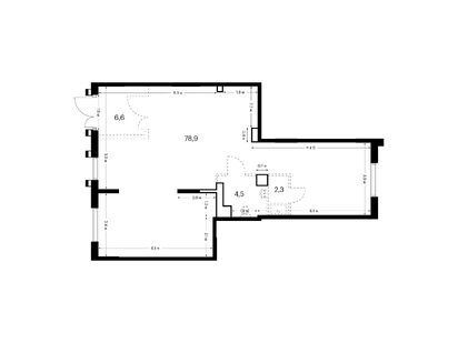 Помещение свободного назначения, 92.30 м<sup>2</sup>