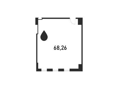 Помещение свободного назначения, 68.26 м<sup>2</sup>