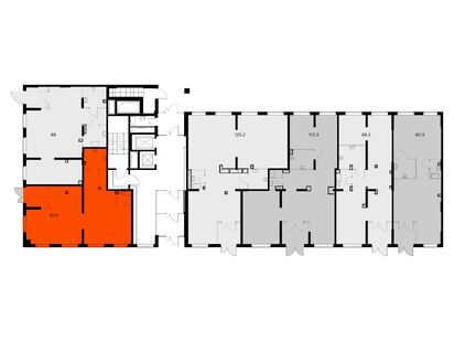 Помещение свободного назначения, 87.40 м<sup>2</sup>