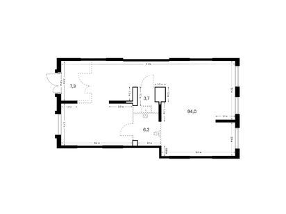 Помещение свободного назначения, 112.80 м<sup>2</sup>