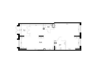 Помещение свободного назначения, 92.70 м<sup>2</sup>