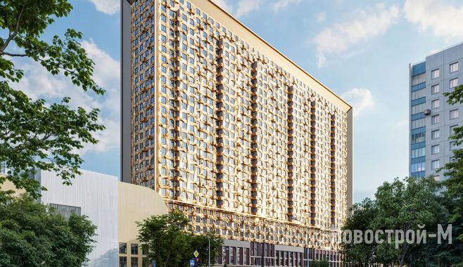 Дом «МАЛЕВИЧ»: необычный фасад, разные форматы недвижимости, метро и парк неподалеку